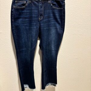 Classic Indigo Women's Cropped Jeans